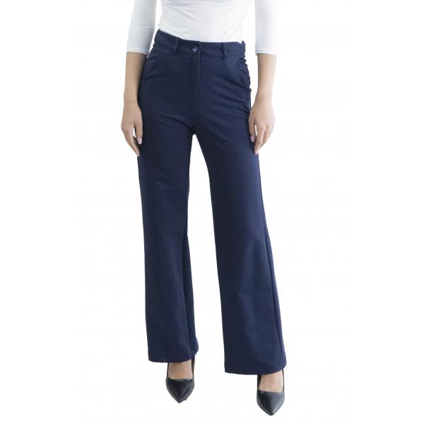 Pantalone scampanato punto milano "Giuly"